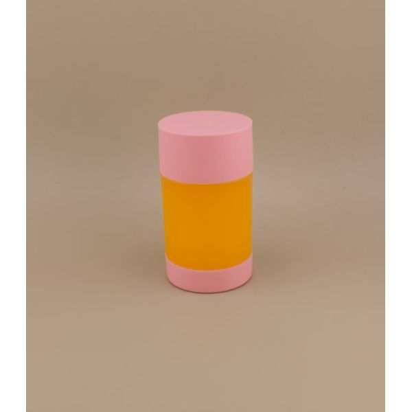 Emballage de baume à lèvres rotatif rose mat 2306 pour les rouges à lèvres