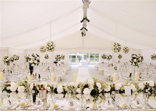 Glass Wall Clearspan Structure Large Wedding Tents 25x25m Large Party Carpas