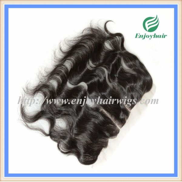 Brazilian virgin hair lace frontal 13''x4'' ,natural color body wave 10''-24''L hairpiece