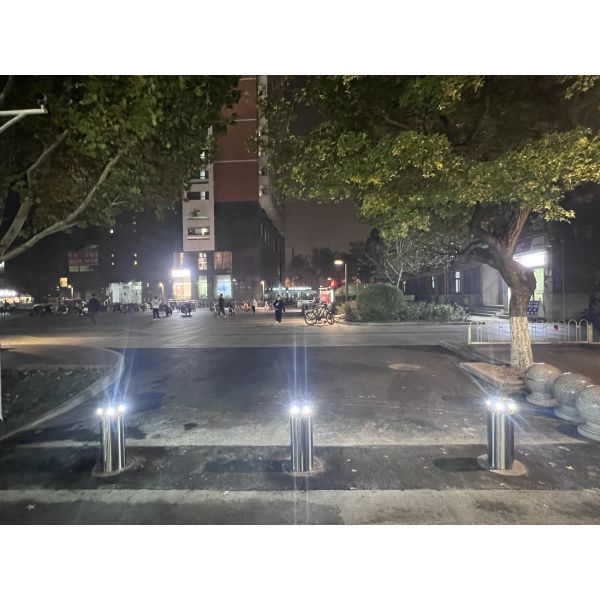 304 316 Stainless Steel Automatic Bollard with IP68 Rating and 600mm-1000mm Height for Enhanced Security