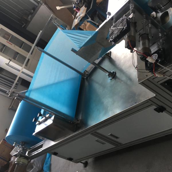 3350mm Length Cap Manufacturing Machine , 1200mm Height Surgical Cap Making Machine