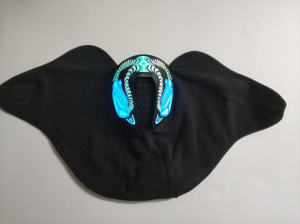 Wholesale New Hot Sale Popular Sound reactive LED mask light up cool masquerade clown EL mask for Music party  DJ mask