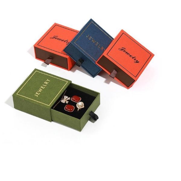 Подгонянная бумага коробки ювелирных изделий орнаментов упаковывая модная