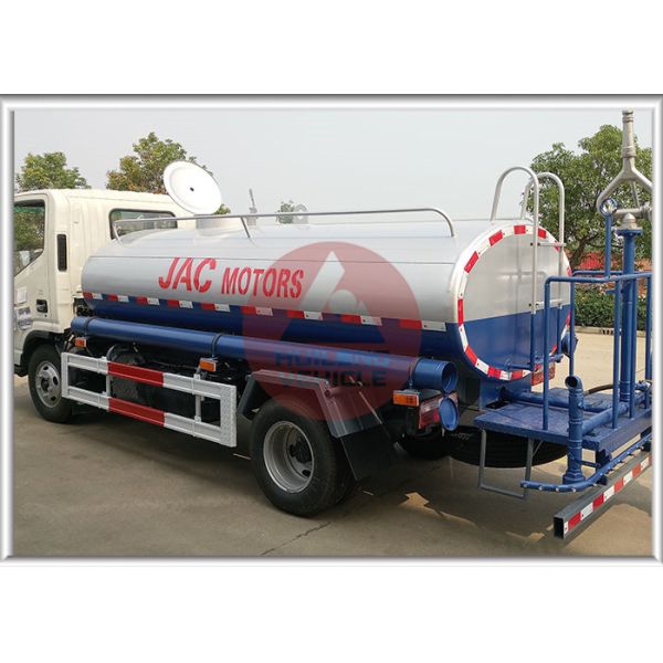 Water Bowser Water Tank Truck Anticorrosion Rust Protection With JAC Chassis