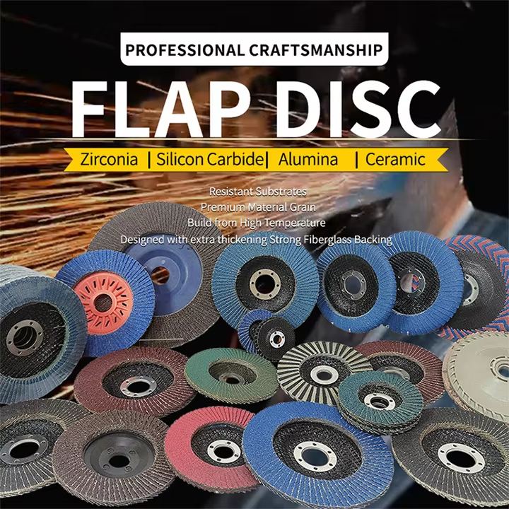 Round Ceramic Zirconium Zirconia Flap Disc Abrasive Tools For Angle Grinder