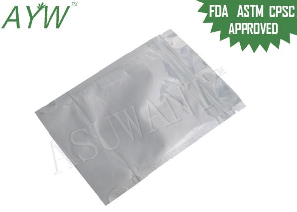 Natural Dried Food Kraft Paper Zipper Bags No Handling With FDA Laminated Materials 