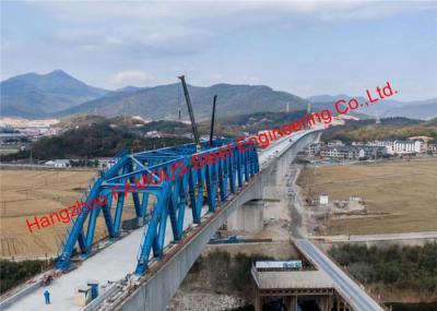 Curved String Steel Truss Stiffened Continuous Beam Structure High Speed Railway Bridge