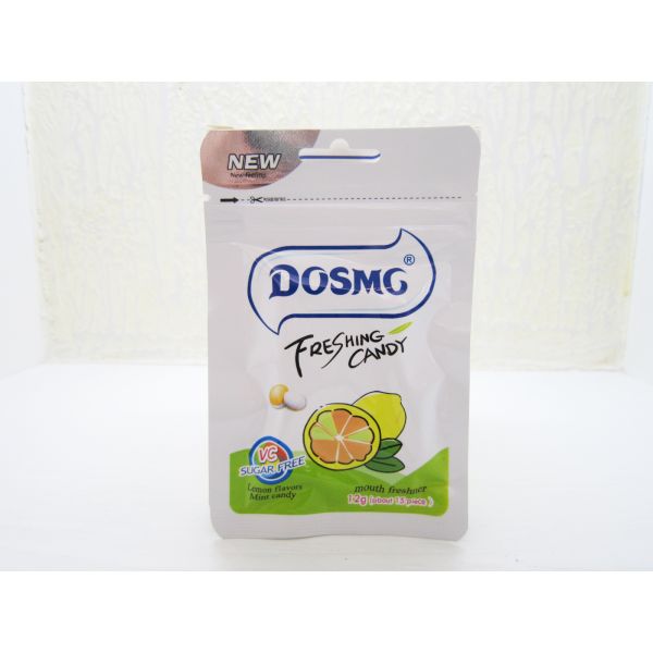 Caramelo de menta libre del paquete de la bolsita del caramelo de menta del caramelo del sabor del limón del azúcar funcional de la vitamina C 12g