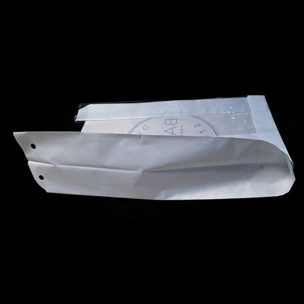 Durable Paper Baguette Bags White Kraft Flat Paper Bags With Clear Window