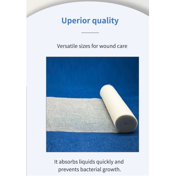 Hot Sales Professional Supplier of Medical Consumables Cut-edge Gauze Bandage Gauze Roll Non-sterile
