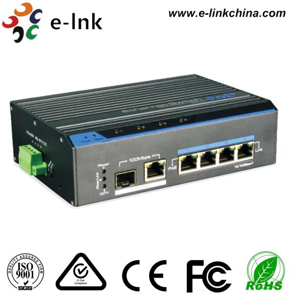 250M Fast Ethernet Waterproof Poe Extender Industrial 4 Ports