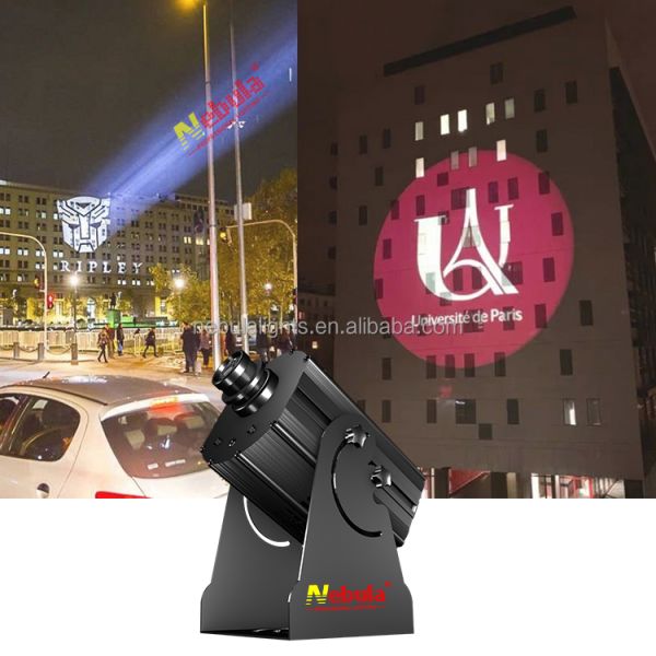 NEBULA 500W 700W LED IP66 Gobo Projector Outdoor Waterproof Mean Power Supply Logo Image Gobo Projector