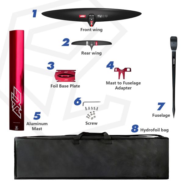 AXIS Hydrofoil ART V2 999 Foils HM Carbon Fiber Hydrofoil Front Wing Kitesurfing Foil Surfing
