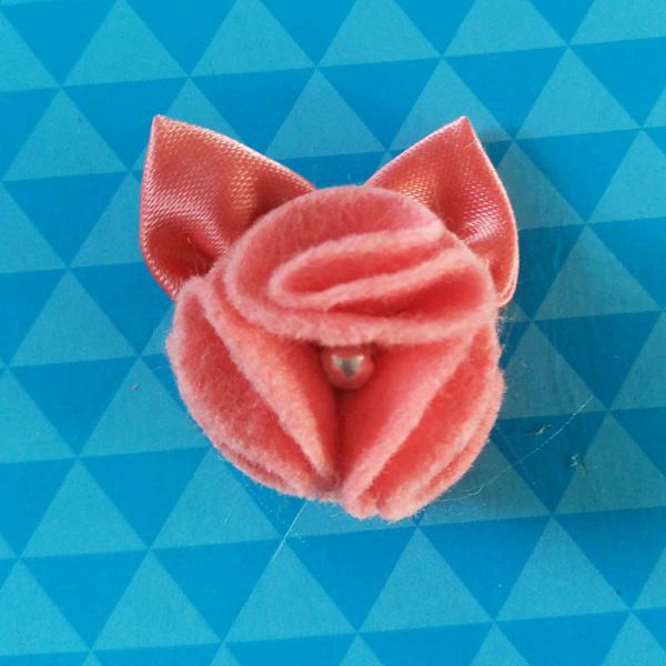 Colorful Felt Toddler Girl Hair Accessories Individual Mickey Head Shape