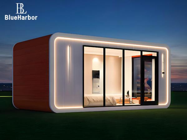 Steel Frame Prefab Mobile House / Integrated Smart Apple Cabin House