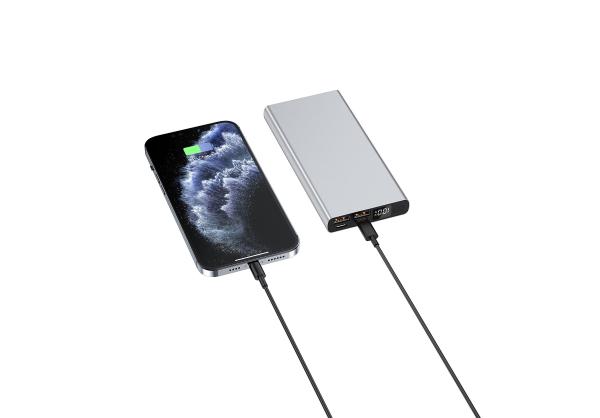 Quick Charge 3.0 22.5W 10000mAh/20000mAh Metal Power Bank para carregamento de dispositivos móveis