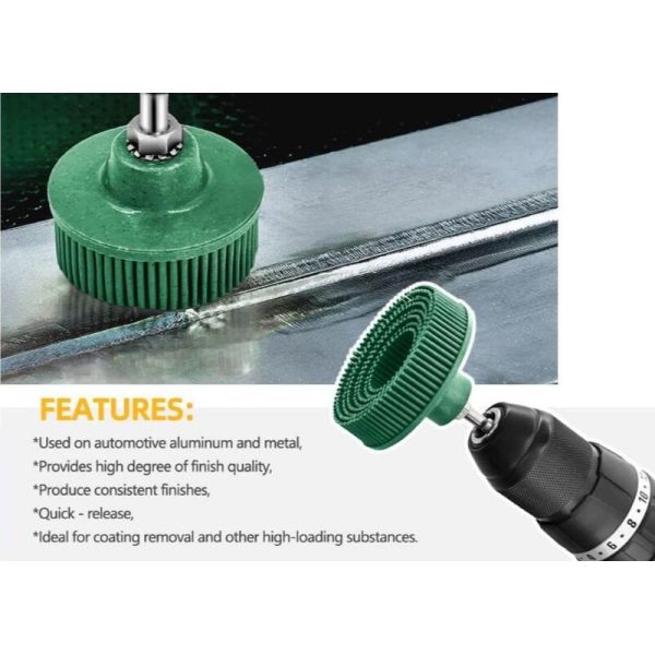 3m 3 Inch Blue Color Bristle Disc Brush with Shank for Abrasive Coating Removal