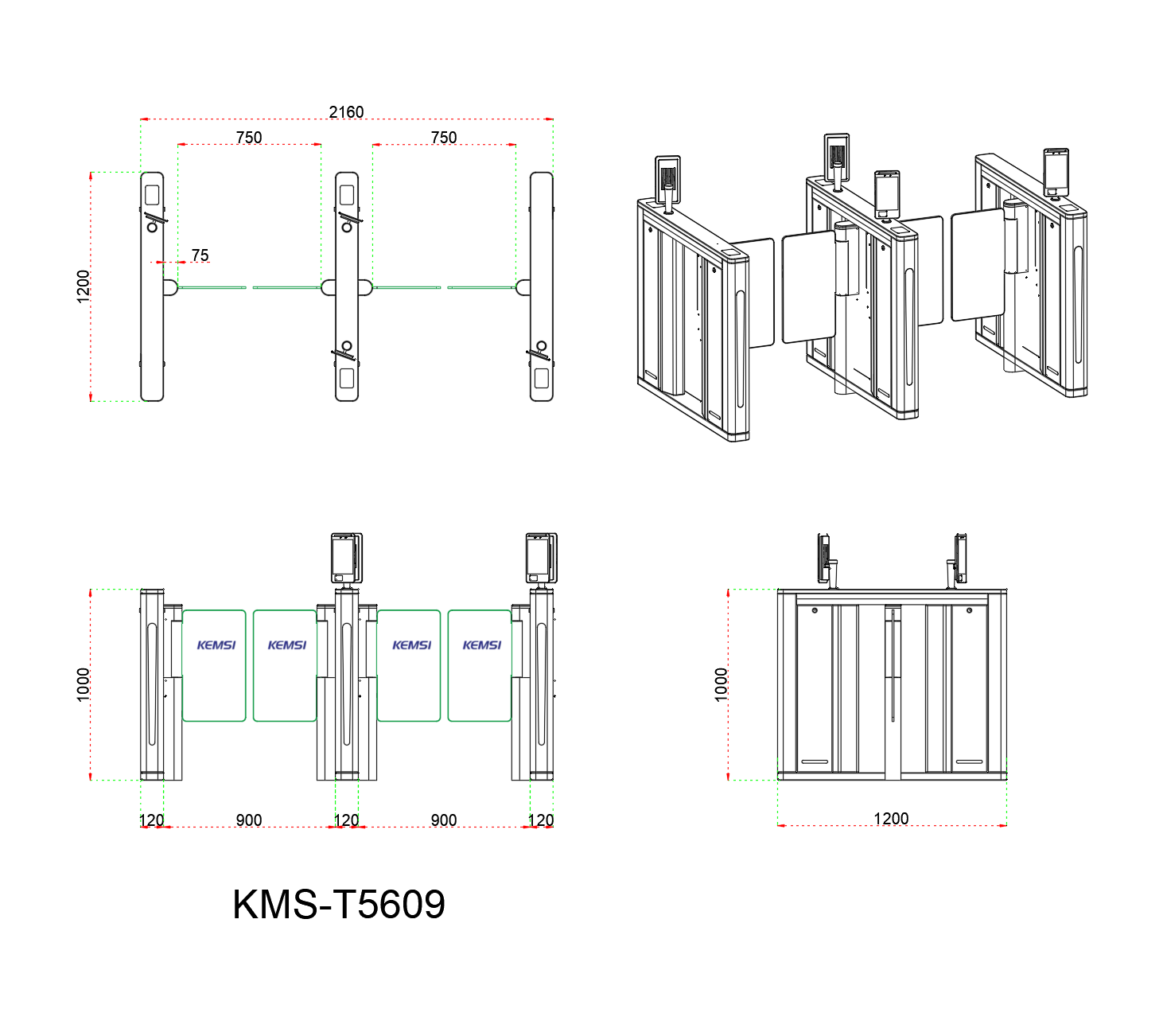 Fingerprint Attendance Recording Access Speed Gate