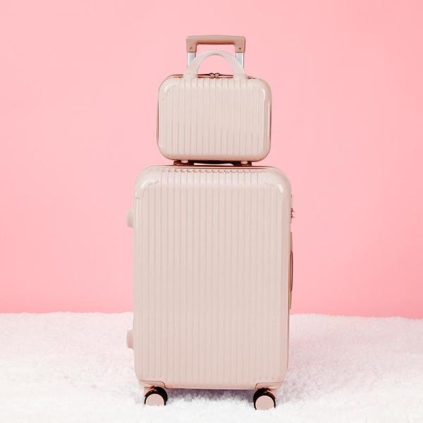 Ensembles de bagages de voyage, ensemble de boîtes cosmétiques, matériau en PVC résistant aux rayures et à l'usure, valise de grande capacité, poulie silencieuse + serrure combinée