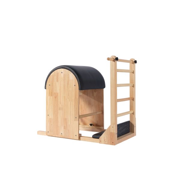 Oak Wood Pilates Ladder Barrel U+PL008 with Traditional Curved Barrel Design