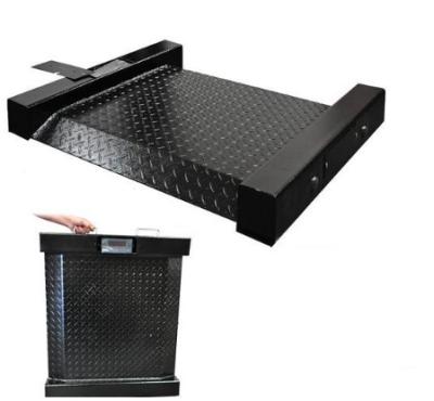 Precision Electronic Industrial Floor Weighing Scales 1.5 ton With Ramp Roll