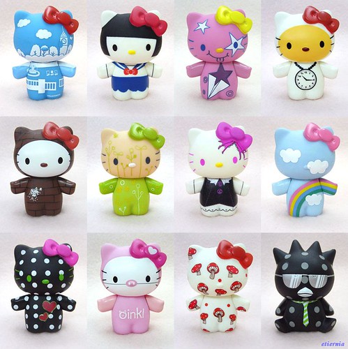 OEM на заказ изготовленный из ПВХ милый мини пластик мультфильм Китти кошка игрушка для детей производитель