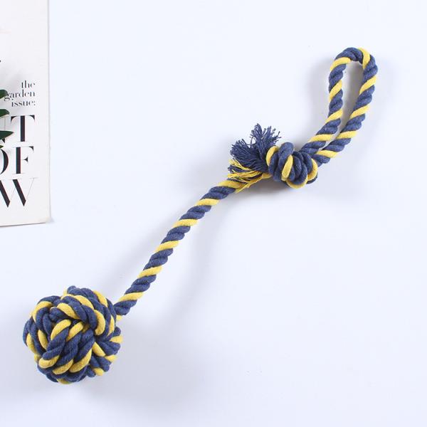 Eco Friendly Hand Woven Super Strong Bite Resistant Set Interactive Dog Chew Rope