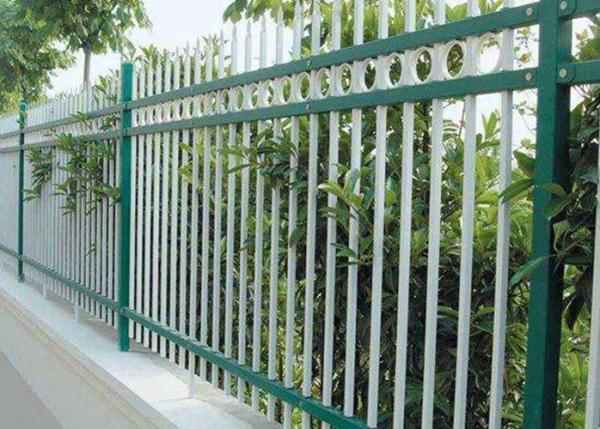 PVC Coated Welded Zinc Steel Fence For Community / Gardens Protection