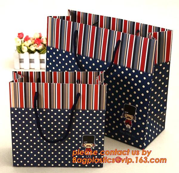 white craft paper rope handle paper shopping bags wholesale, high quality retail foldable hard cardboard paper shopping