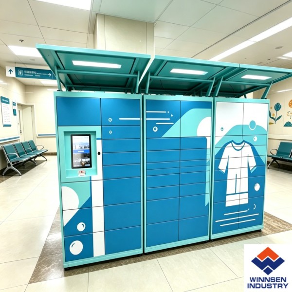 Winnsen Retrieval Laundry Room Storage Lockers With RFID SMS Email Function and Printer for Hospitals and Dormitories