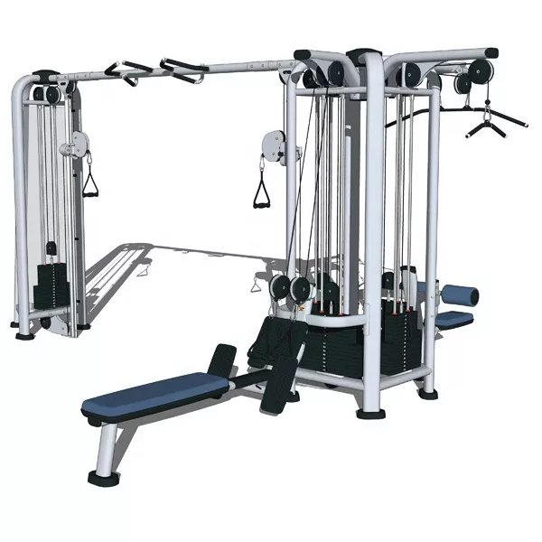 Indoor Gym Home 5 Station Multi Gym Power Rack Pull Up Machine with Steel Tube Q235