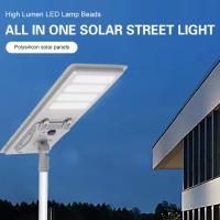 Éclairage solaire tout en un éclairage de rue en aluminium de 100 W 18V 36V