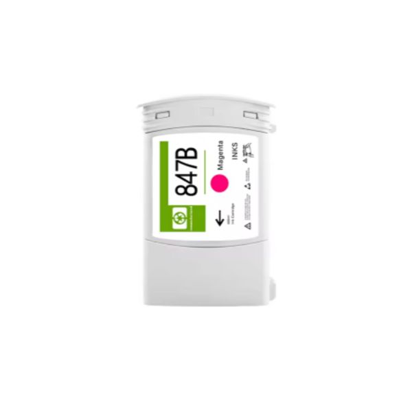 Betcolor 847B Compatible Dye for Cartridge Remanufactured 400ml Disposable Chip Full for for HP DesignJet T1600/T2600/T1700
