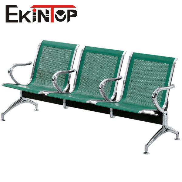 Silla de acero inoxidable verde de 3 Seater para la escuela del aeropuerto de la clínica