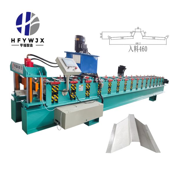 460 Ridge Cap Roll Forming Machine High Speed Durable PLC Control Metal Roofing Ridge Tile Machine