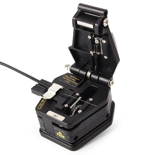 Black 6C Fiber Optic Cable Cleaver Optical Fiber Cleaver Cutter FTTH Tool