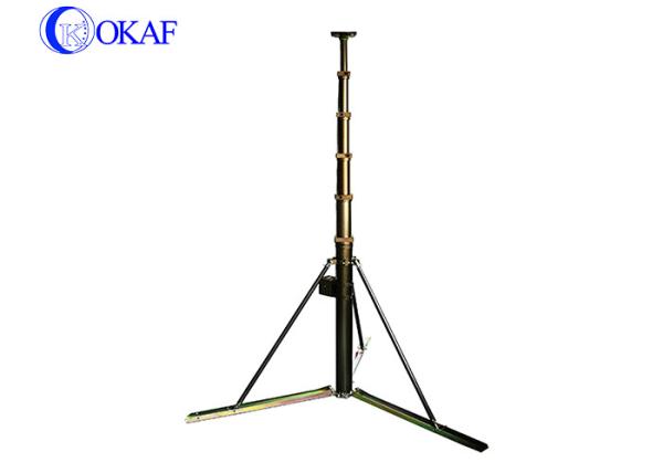 49ft Extend Height Hand Winch Telescopic Camera Mast 18m 20m