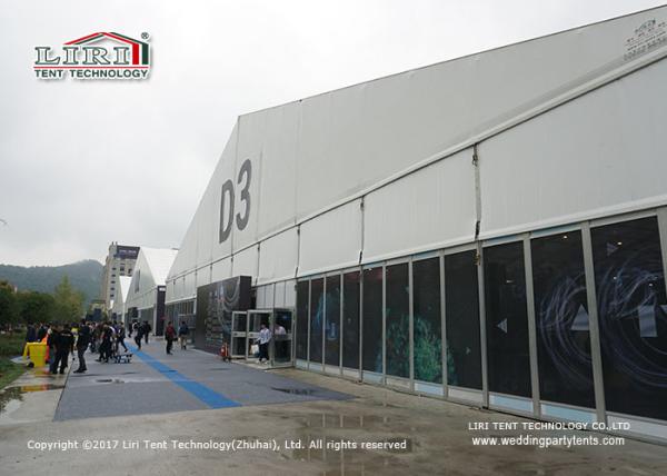 25 Meter Width White Marquee Canopy Tent For Movable Temporary Exhibition