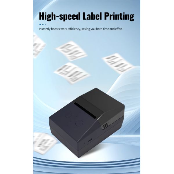 High Quality 58mm Thermal Printer Mini Wireless Label Maker for Item Classification Stock Thermal Paper Product