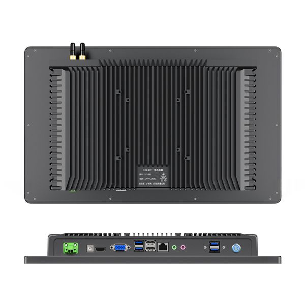 15.6 Industrial HMI Touch Screen Panel PC Linux System 64/128GB SSD Fanless Design Wide Temperature Range DIN Rail Mountable