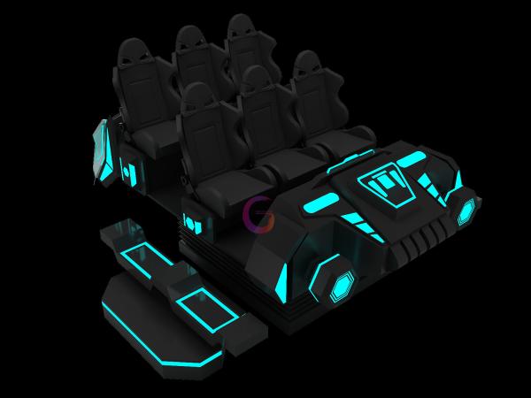 Theme Park VR Roller Coaster Machine 9D VR Cinema 6 Seats Chair  220V