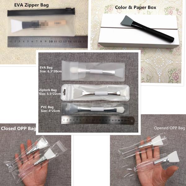 14.5cm Silicone Make Up Brushes Easy Cleaning Tools For Facial Mask Applicator