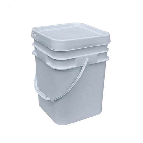 16L Large Printing Square Bucket With Handle Multipurpose Square Pail