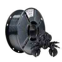 PETG Filament 1,75 mm - 1 kg (environ 2,2 lb) Filament d'imprimante 3D PETG solide, 1,75 mm Précision dimensionnelle +/- 0,02 mm, 320 mètres, PETG noir