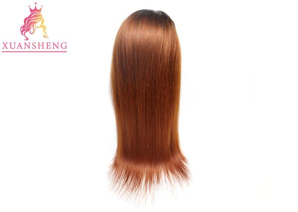 Custom Full Lace Wigs Human Hair Brazilian Virgin Cuticle Aligned Lace Front Wigs Ombre