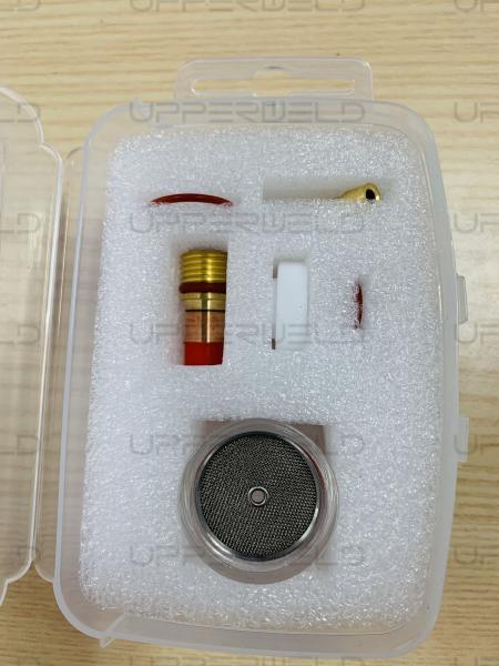 Gas Lens Kit 3/32 2.4mm Clear Glass Nozzle for PTA DB SR WP17 18 26 Welding Torch