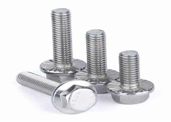 M5 M6  Stainless Steel SUS304 SUS316 Serrated Hexagon Head Flange Metal Bolt DIN6921