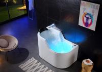 Ladodo Acrylic Single Massage Bathtub 8 Whirlpool Jets Spa Steam Shower Combination