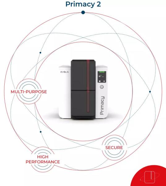 High Efficiency Single Side Evolis Primacy 2 Plastic PVC Smart ID Card Printer
