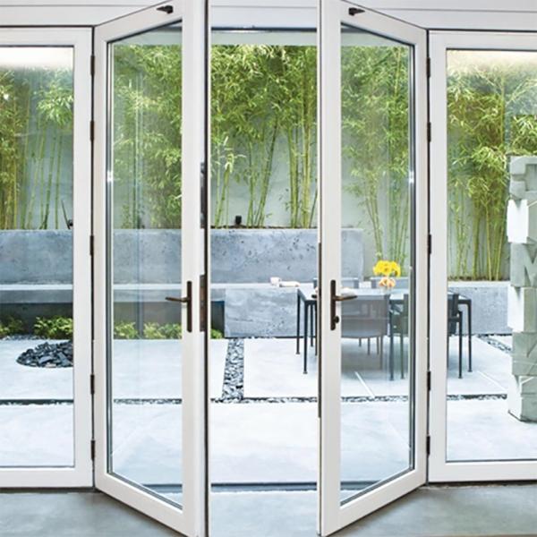 35dB Sound Insulation Finished Thermal Break Aluminum Glass Casement Door High Impact